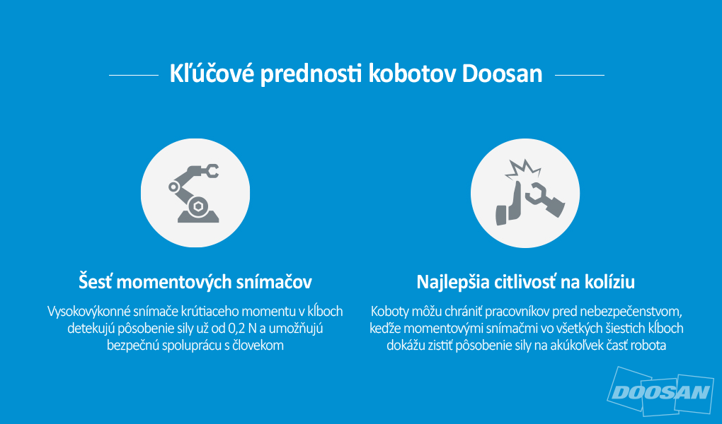 Výhody kobotov Doosan